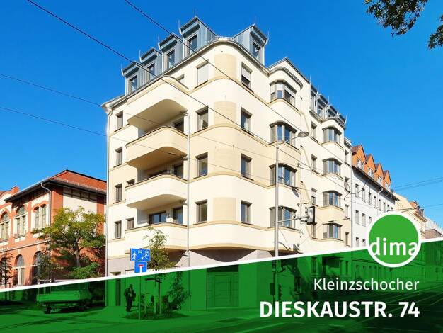 Wohnung zum Kauf 375.000 € 3 Zimmer 69,6 m² 2. Geschoss Dieskaustraße Kleinzschocher Leipzig 04249