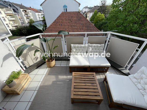 Studio zur Miete Tauschwohnung 1.050 € 3 Zimmer 66 m² 3. Geschoss Oberrad Frankfurt am Main 60599