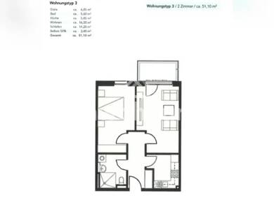 Wohnung zur Miete Tauschwohnung 580 € 2 Zimmer 51 m² Teltower Vorstadt Potsdam 14473