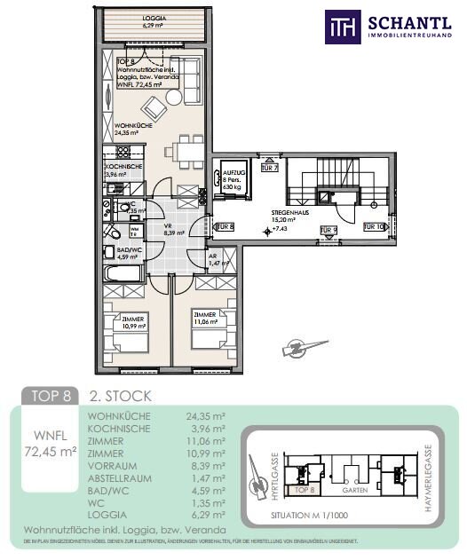 Wohnung zum Kauf 419.000 € 3 Zimmer 72,5 m²<br/>Wohnfläche 2.<br/>Geschoss Hyrtlgasse Wien 1160