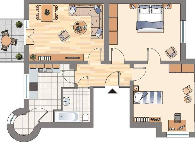 Wohnung zur Miete 666 € 3 Zimmer 91,3 m² EG frei ab 30.04.2026 Altenderner Straße 27b Derne Dortmund 44329