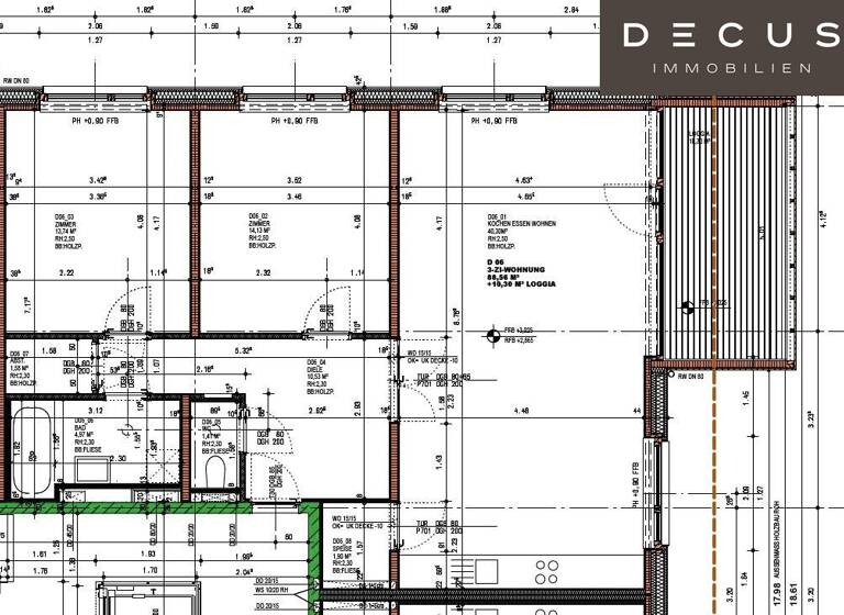 Wohnung zur Miete 1.157 € 3 Zimmer 98,9 m² 1. Geschoss Wien 1210
