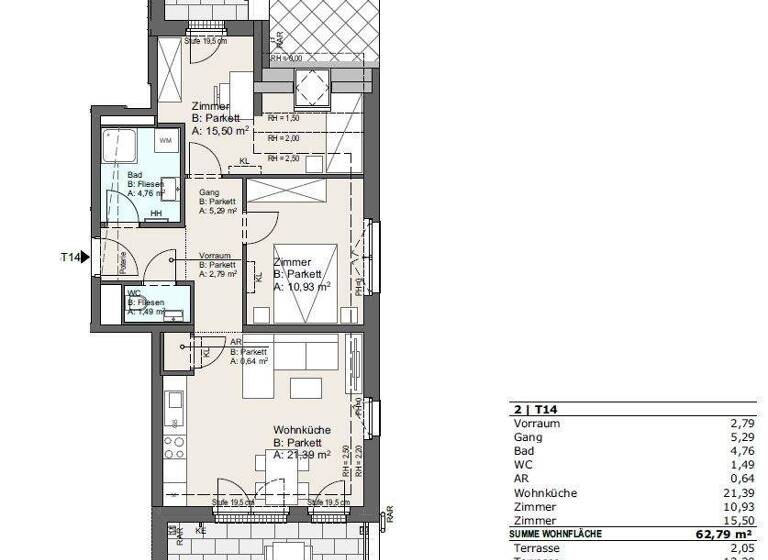 Wohnung zum Kauf 420.420 € 3 Zimmer 62,8 m² Khuenweg 5 Wien 1220