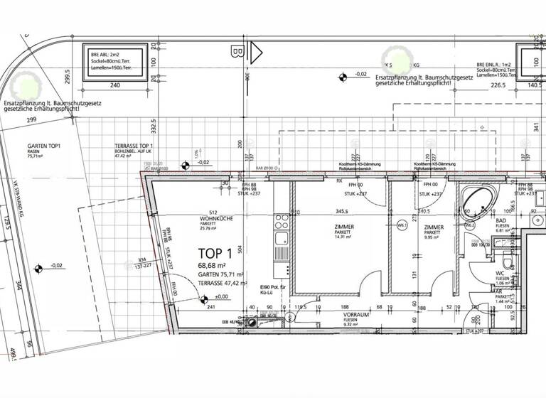 Wohnung zum Kauf 349.000 € 3 Zimmer 69 m² EG Wien 1220