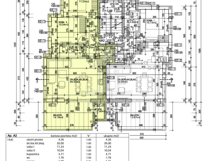 Wohnung zum Kauf - Erstbezug 268.905 € 3 Zimmer 73,8 m² 1. Geschoss Novalja 53291