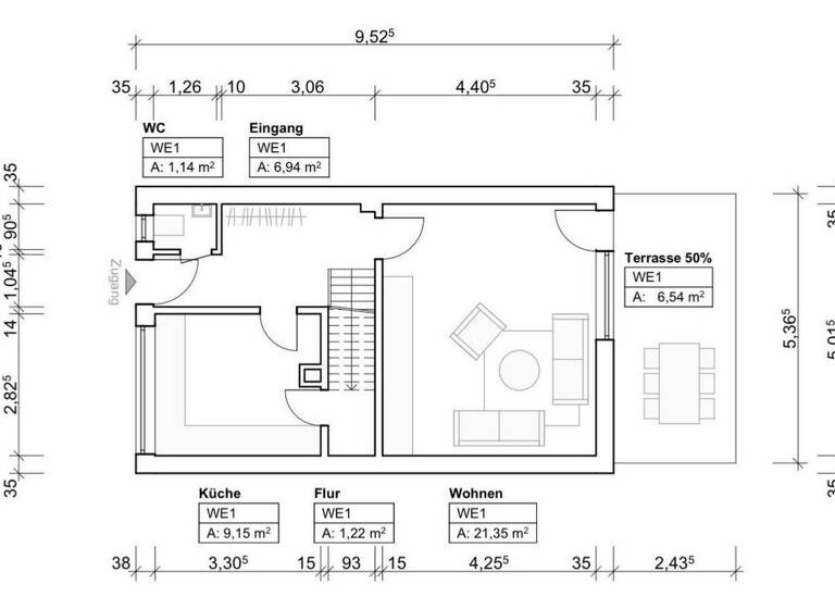 Reihenmittelhaus zum Kauf provisionsfrei 729.000 € 6 Zimmer 110 m² 173,2 m² Grundstück Veldener Str. 116 Pasing-Obermenzing München 81241