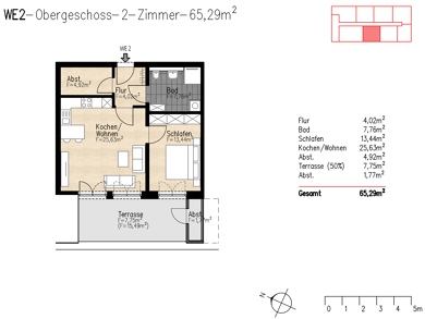 Penthouse zum Kauf - Neubau provisionsfrei 245.750 € 2 Zimmer 65,3 m² 1. Geschoss Bremer Straße 27 Twistringen Twistringen 27239