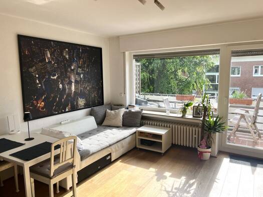 Terrassenwohnung zur Miete 1.320 € 2 Zimmer 43 m² Geschoss 2/3 frei ab sofort Centrum Münster 48147