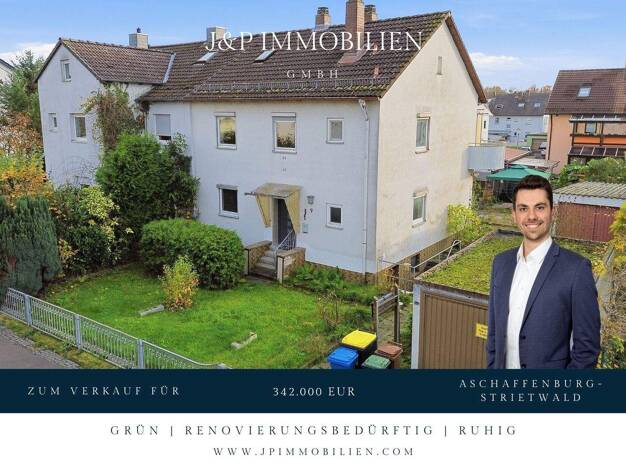 Doppelhaushälfte zum Kauf 342.000 € 5 Zimmer 120 m² 438 m² Grundstück Strietwald Aschaffenburg 63741