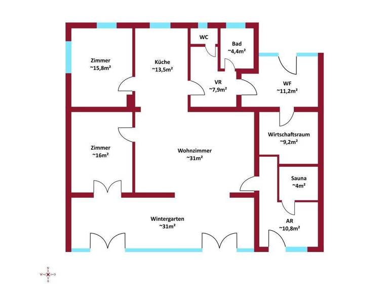 Haus zum Kauf 469.000 € 3,5 Zimmer 156 m² 1.125 m² Grundstück Eggendorf 2601