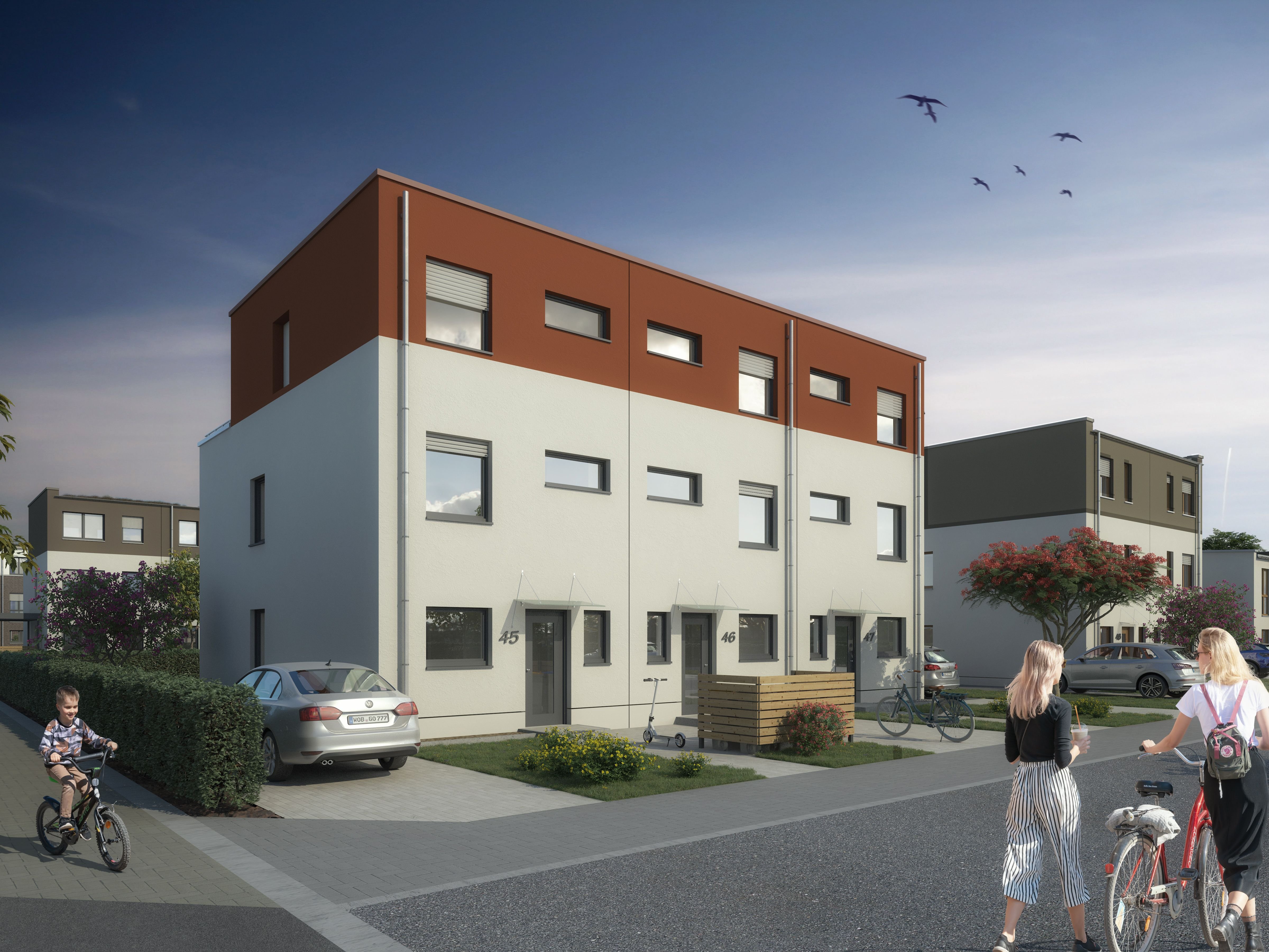 Reihenmittelhaus zum Kauf provisionsfrei 399.000 € 4 Zimmer 124 m²<br/>Wohnfläche 143 m²<br/>Grundstück Reislinger Wink Hellwinkel Wolfsburg 38446