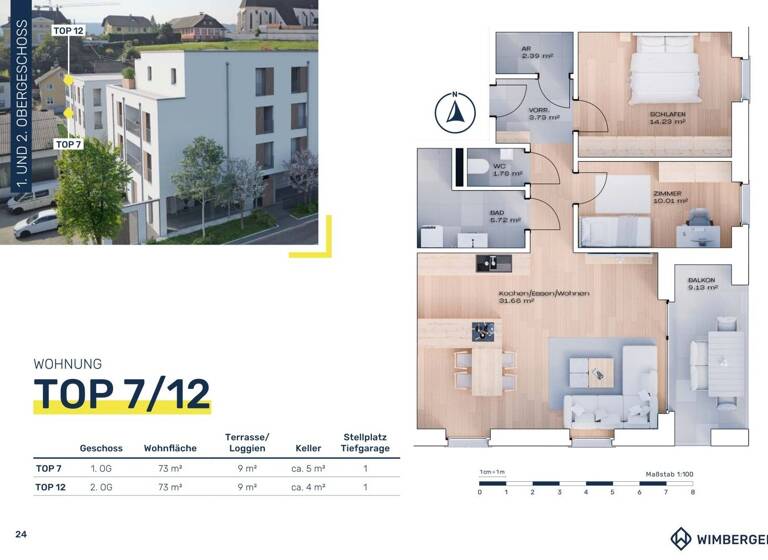 Wohnung zum Kauf - Erstbezug 327.400 € 3 Zimmer 73 m² Linzer Straße 6 Vöcklabruck 4840