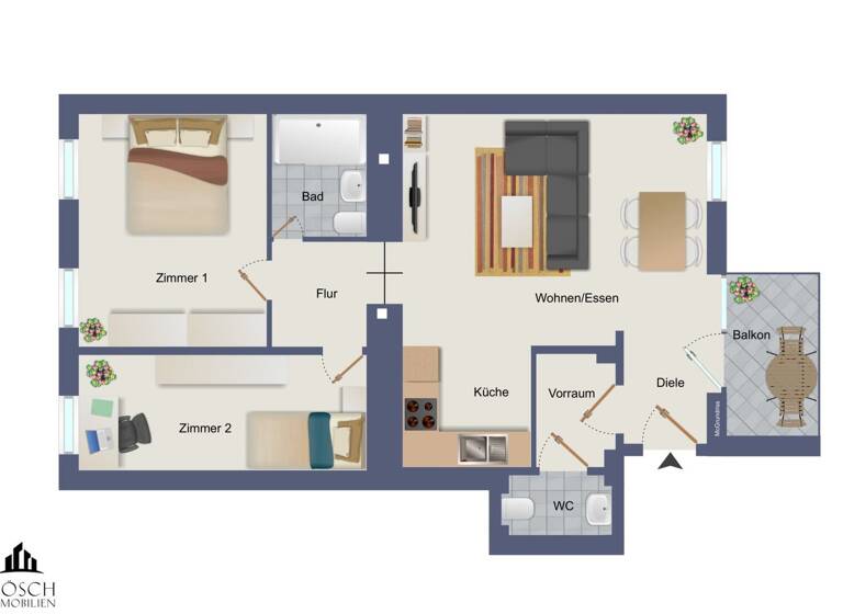 Wohnung zum Kauf - Erstbezug 379.000 € 3 Zimmer 56 m² 1. Geschoss Wien 1120