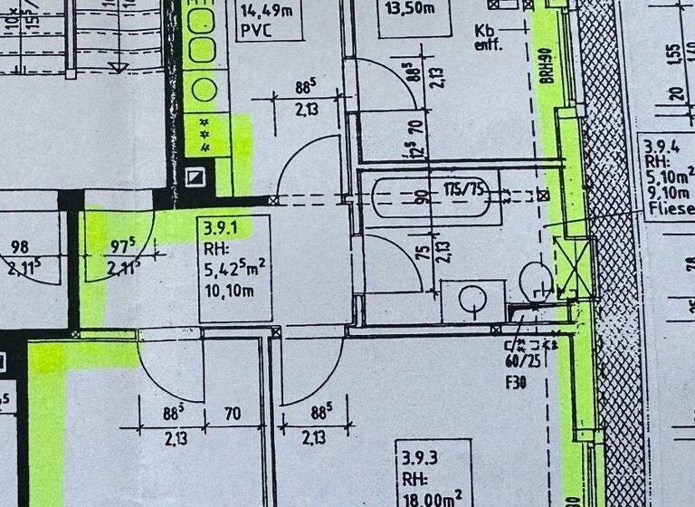 Wohnung zur Miete 1.000 € 3 Zimmer 60,5 m² 4. Geschoss Wahren Leipzig 04159
