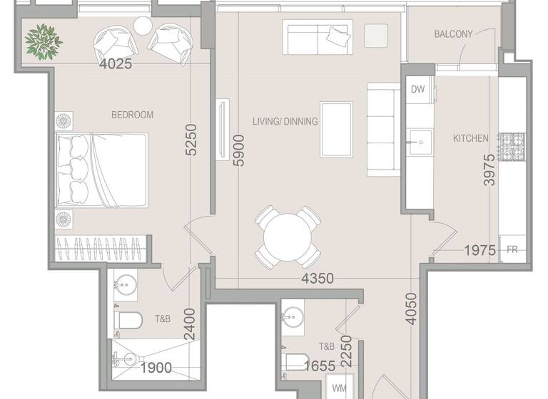 Wohnung zum Kauf provisionsfrei 483.257 € 2 Zimmer 72,6 m² Dubai 00000