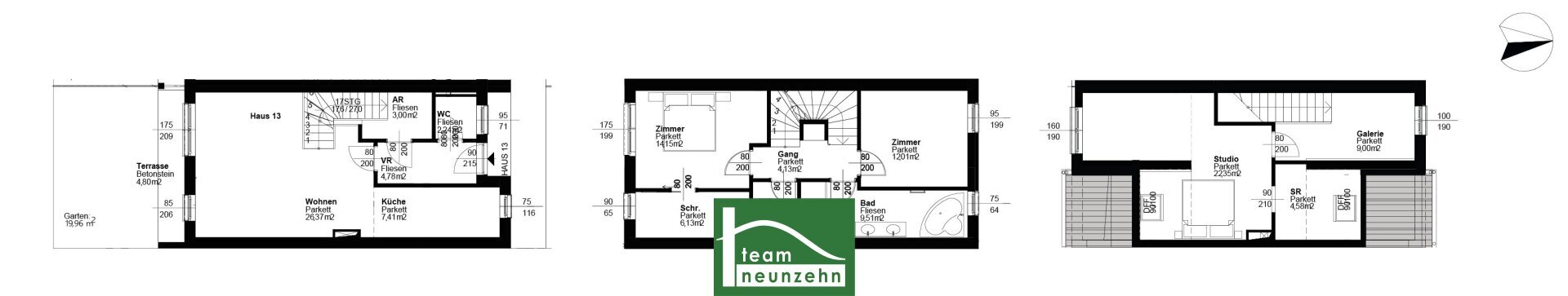 Reihenmittelhaus zum Kauf 434.862 € 5 Zimmer 128,6 m²<br/>Wohnfläche Agavenweg 22 Wien 1220