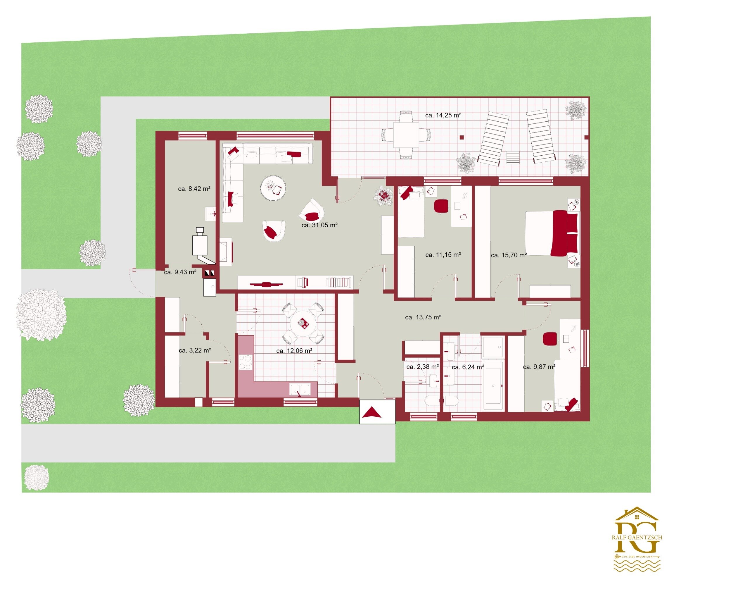 Bungalow zum Kauf 339.000 € 5 Zimmer 136 m²<br/>Wohnfläche 2.300 m²<br/>Grundstück Müggendorf Otterndorf 21762