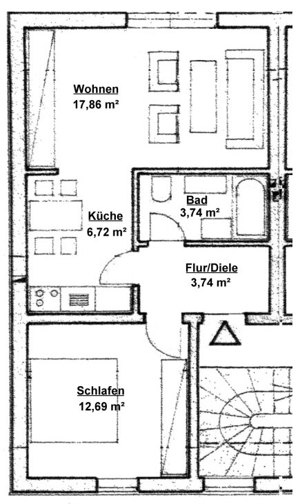 Wohnung zur Miete 445 € 2 Zimmer 44,8 m²<br/>Wohnfläche Anger Lenggries 83661