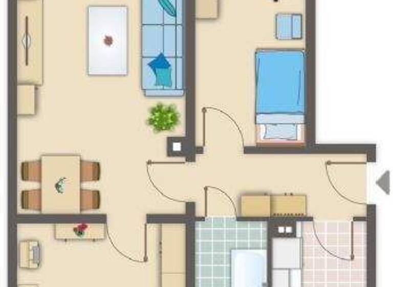 Wohnung zur Miete 330 € 2 Zimmer 64 m² 2. Geschoss frei ab sofort Lengenfelder Straße 244 Hüttelsgrün Zwickau 08064