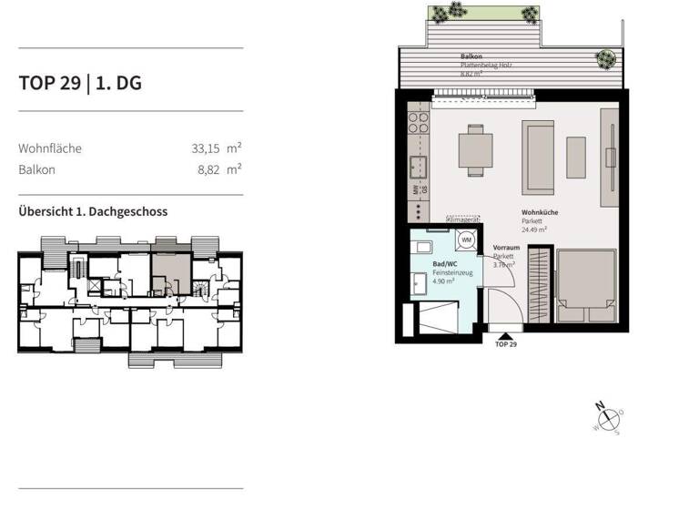 Wohnung zum Kauf 229.000 € 1 Zimmer 33,1 m² Erzherzog Karl Strasse 74 Wien 1220