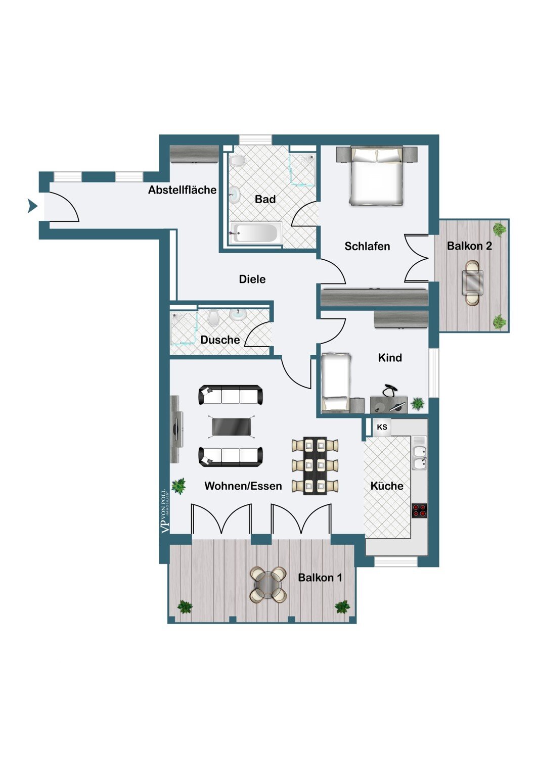 Wohnung zum Kauf 650.000 € 3 Zimmer 120 m²<br/>Wohnfläche 2.<br/>Geschoss Werden Essen / Werden 45239