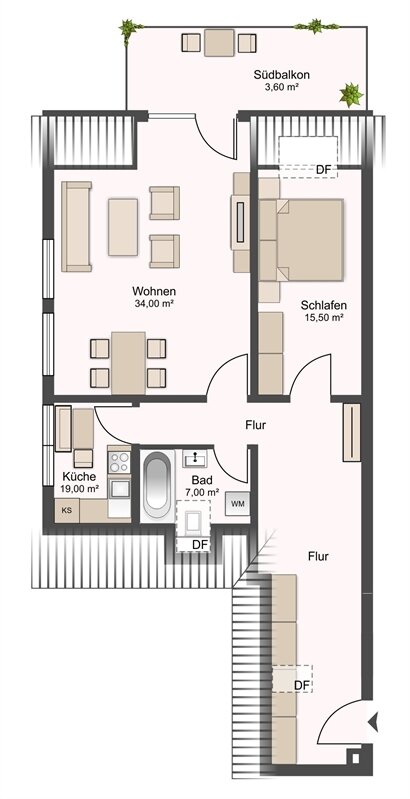 Wohnung zur Miete 750 € 2 Zimmer 85 m²<br/>Wohnfläche 1.<br/>Geschoss Großensee 22946