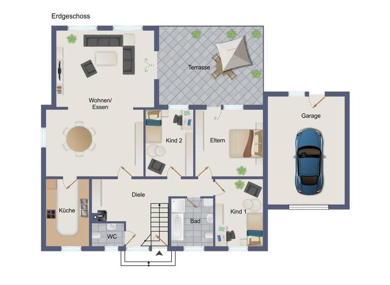 Einfamilienhaus zum Kauf 275.000 € 5 Zimmer 129 m² 616 m² Grundstück frei ab sofort Hilten Neuenhaus 49828