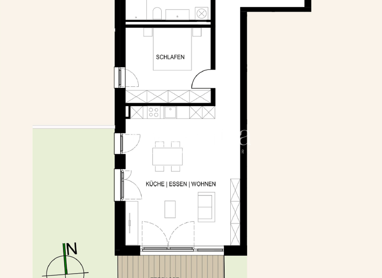 Wohnung zum Kauf - Erstbezug provisionsfrei 479.000 € 2 Zimmer 76,6 m² EG Waldenbuch 71111