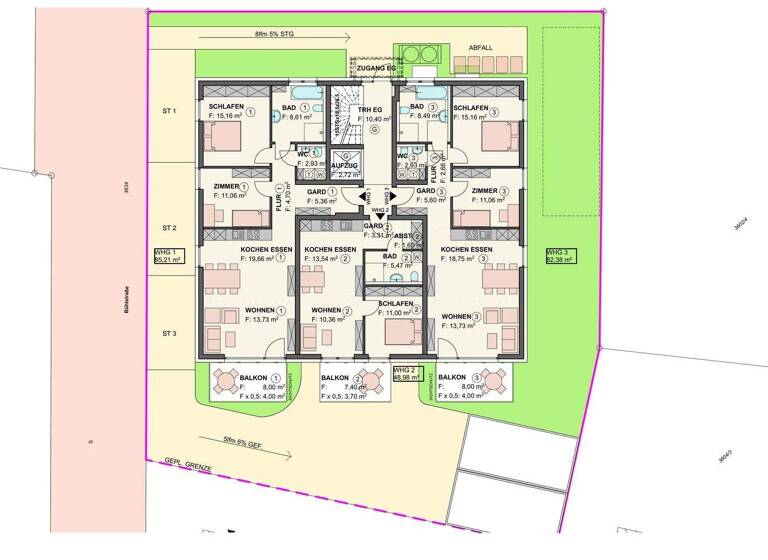 Wohnung zur Miete - Erstbezug 590 € 2,5 Zimmer 49 m² frei ab 01.07.2026 Spaichingen 78549