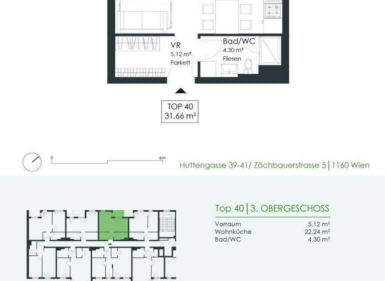 Studio zur Miete 643 € 1 Zimmer 31,7 m² 3. Geschoss frei ab 01.06.2026 Zöchbauerstraße 5 Wien 1160