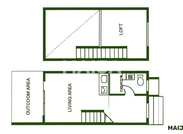 Reihenmittelhaus zum Kauf 40.000 € 2 Zimmer 48 m² 48 m² Grundstück Bijilo Bijilo
