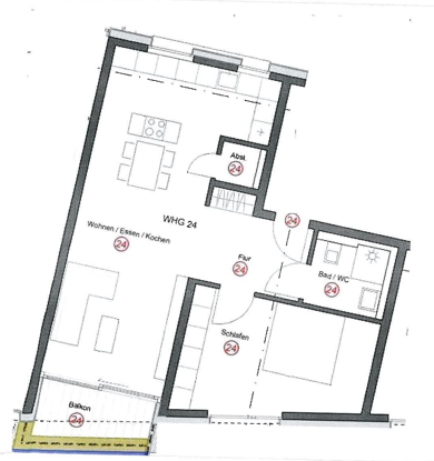 Wohnung zur Miete - Neubau nur mit Wohnberechtigungsschein 818 € 2 Zimmer 69,3 m² EG frei ab sofort Heilbronnerstr. 3 Neckarsulm Neckarsulm 74172