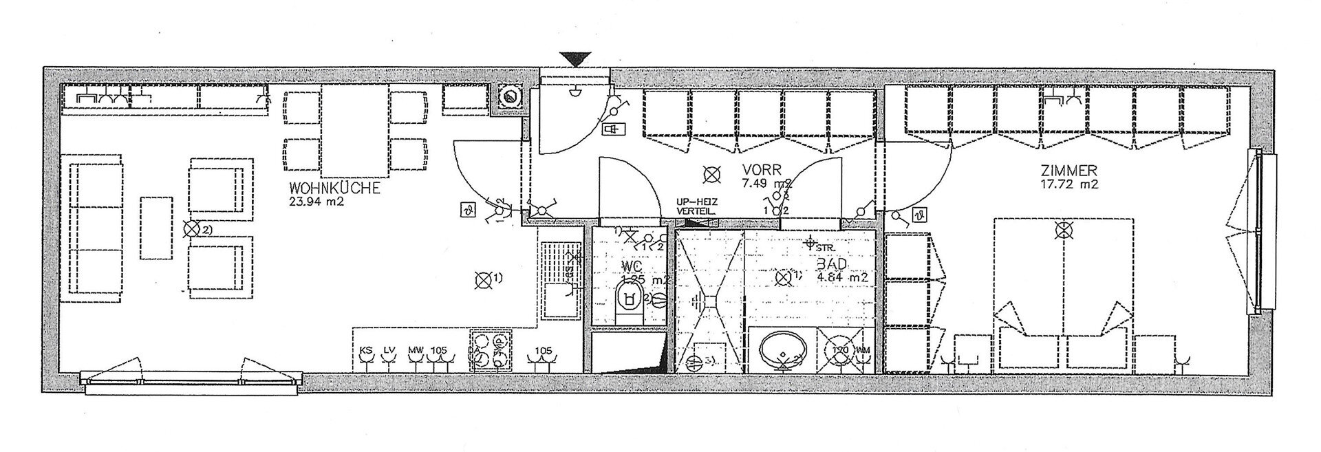 Studio zur Miete 1.070 € 2 Zimmer 55,2 m²<br/>Wohnfläche Wien, Döbling 1190