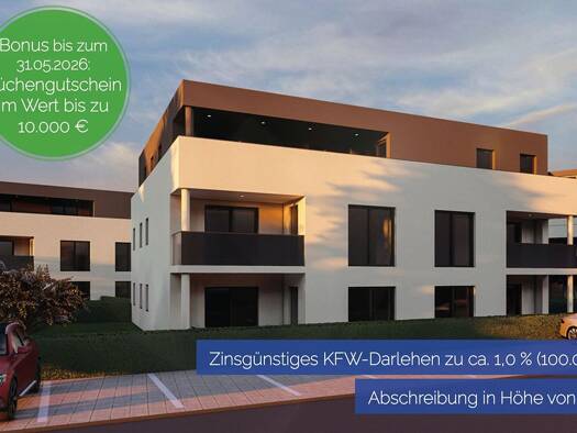 Wohnung zum Kauf - Erstbezug provisionsfrei 399.500 € 2 Zimmer 70,4 m² 1. Geschoss Trostberger Straße 34 Mühldorf Mühldorf a.Inn 84453