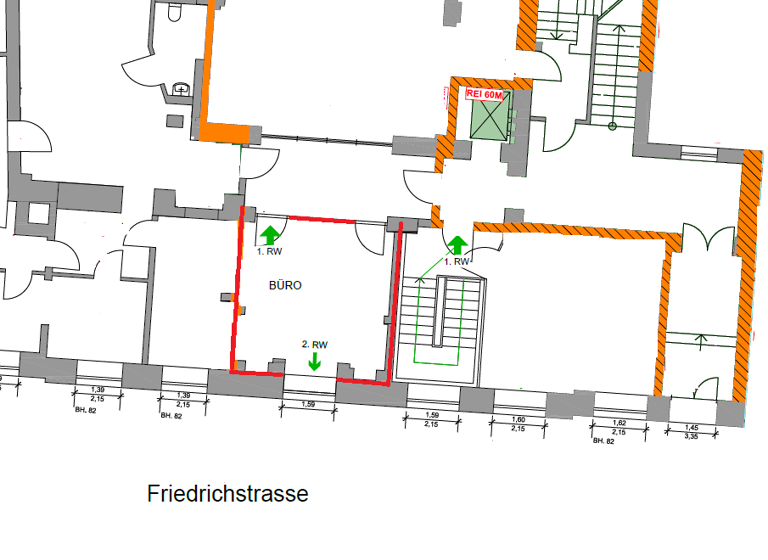 Bürofläche zur Miete 350 € 1 Zimmer 25 m² Bürofläche Friedrichstraße 22 Schelfstadt Schwerin 19055