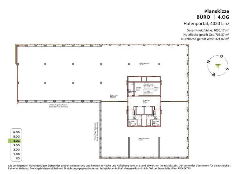 Bürofläche zur Miete - Erstbezug 34.800 € 2.175 m² Bürofläche Industriezeile Lustenau Linz 4020