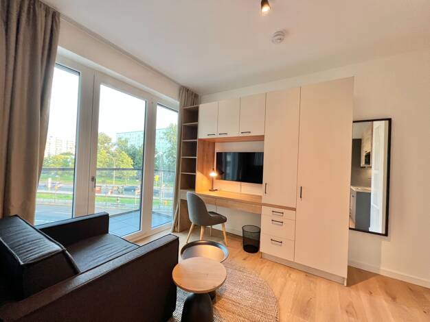 Wohnung zur Miete Wohnen auf Zeit 1.295 € 1 Zimmer 26 m² frei ab 16.04.2026 Platz der Vereinten Nationen 22 A Friedrichshain Berlin 10249