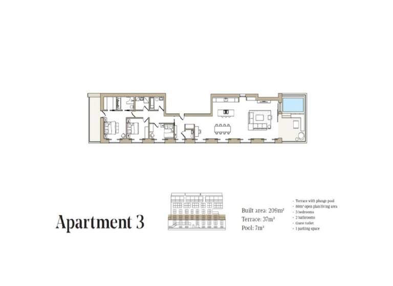Wohnung zum Kauf - Erstbezug 2.250.000 € 4 Zimmer 249 m² 1. Geschoss Palma, Cala Mayor 07015