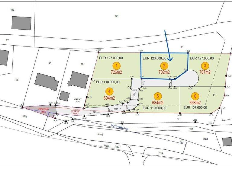 Grundstück zum Kauf 123.000 € 702 m² Grundstück Hauptstraße Nußbach 4542