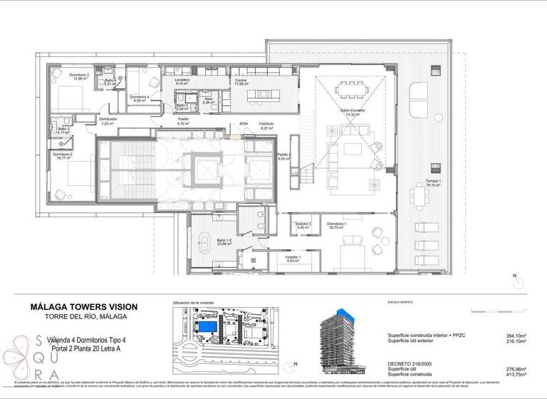Wohnung zum Kauf provisionsfrei 4.408.000 € 5 Zimmer 625,5 m² Malaga 29001