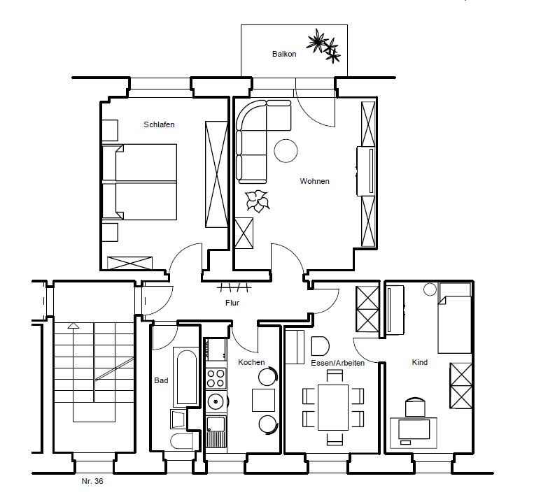 Wohnung zur Miete 365 € 4 Zimmer 70,1 m²<br/>Wohnfläche 3.<br/>Geschoss 01.02.2025<br/>Verfügbarkeit Lungwitzer Straße 36 Glauchau Glauchau 08371