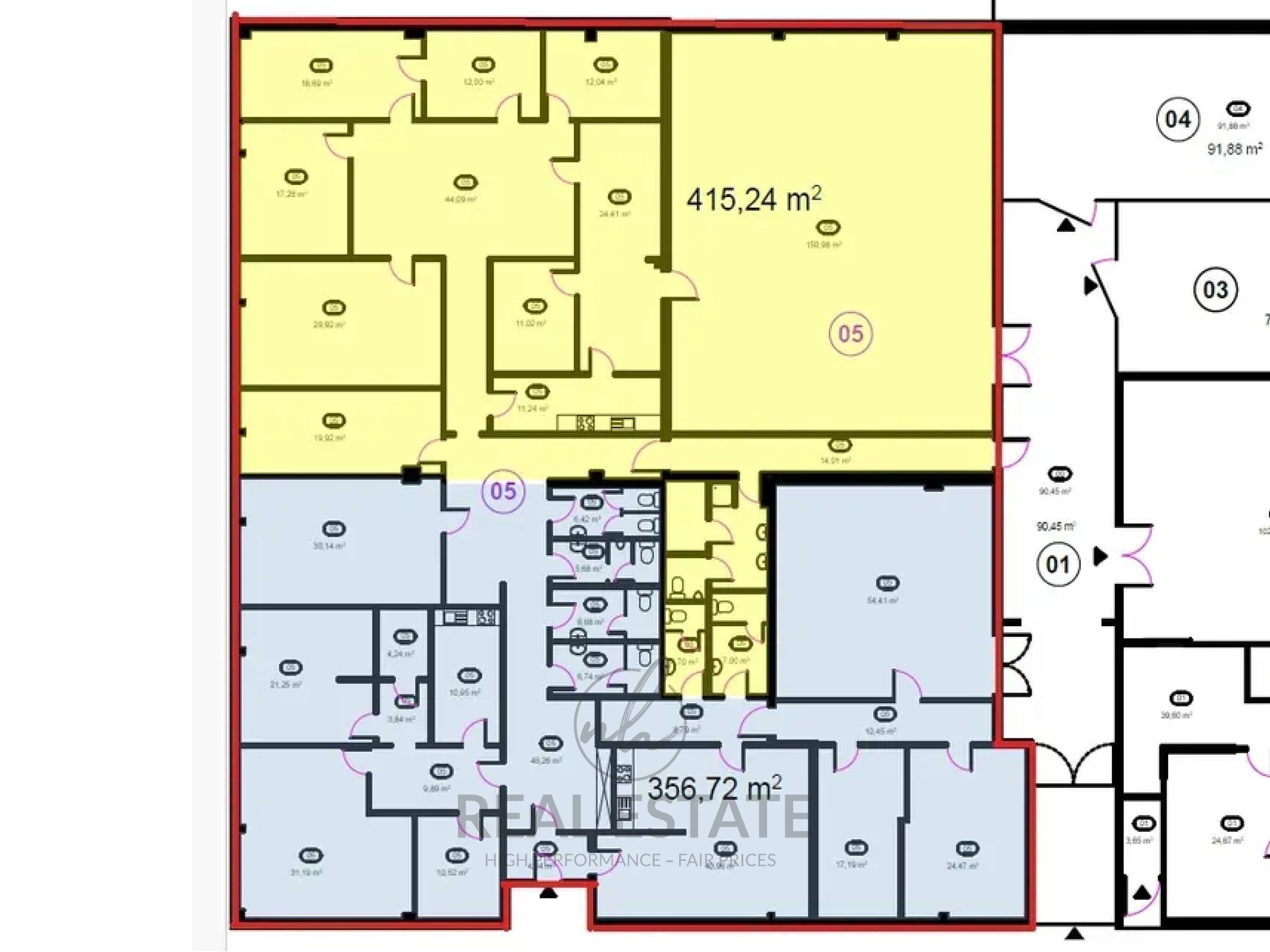 Bürofläche zur Miete 9 € 356,7 m²<br/>Bürofläche Tonndorf Hamburg 22047