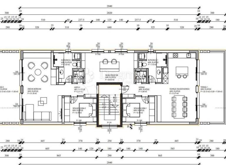 Wohnung zum Kauf 490.000 € 5 Zimmer 166 m² 1. Geschoss Petrcane - Kozino