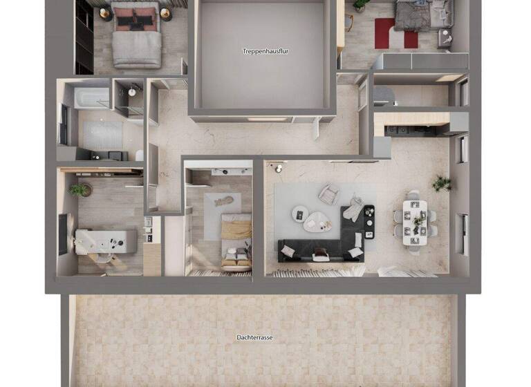 Penthouse zur Miete - Erstbezug 1.800 € 5 Zimmer 124 m² frei ab sofort Mainzer Landstraße 145 Niederhadamar Hadamar / Niederhadamar 65589