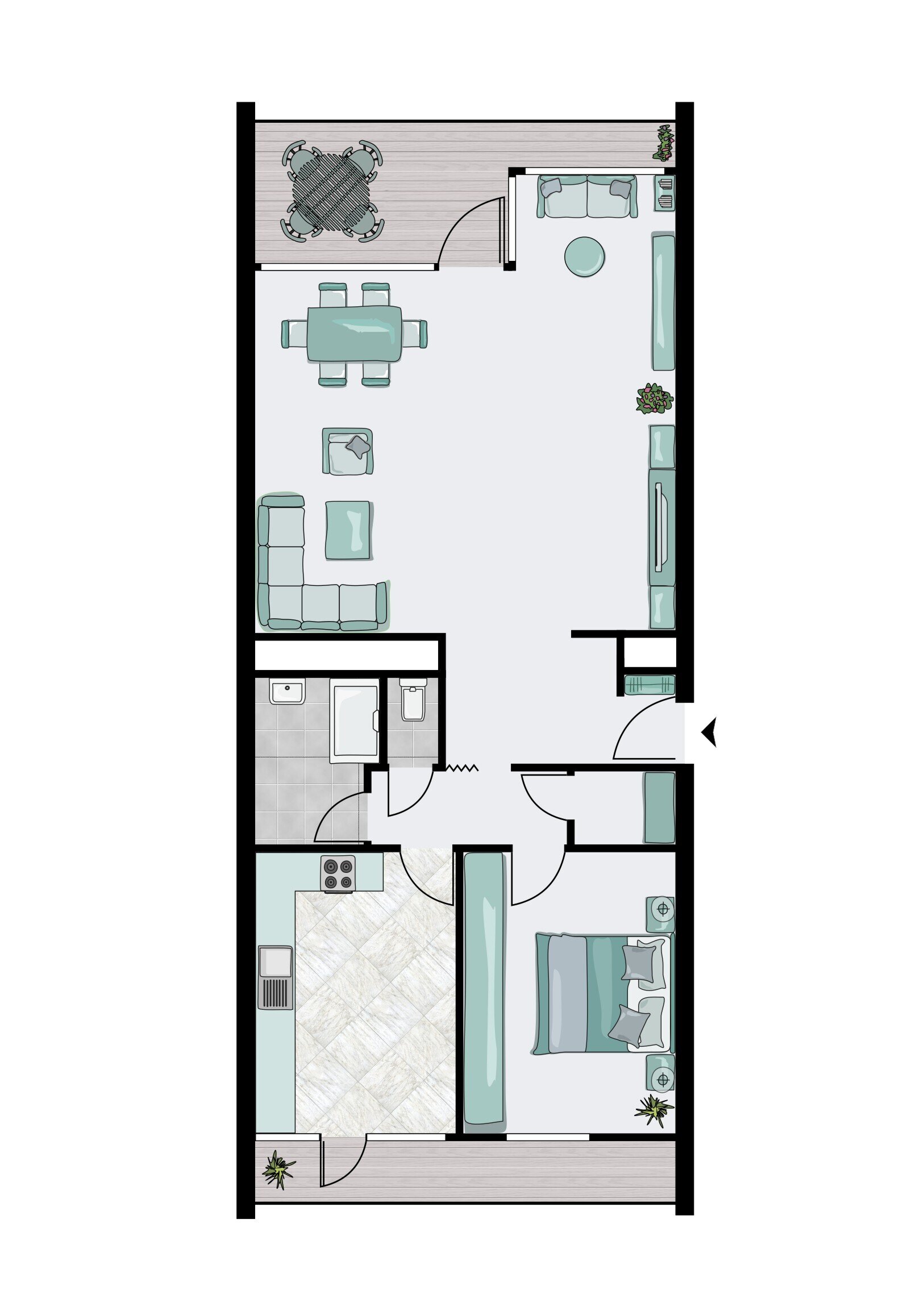 Wohnung zum Kauf 255.000 € 3,5 Zimmer 80,4 m²<br/>Wohnfläche 15.<br/>Geschoss Asemwald Stuttgart 70599