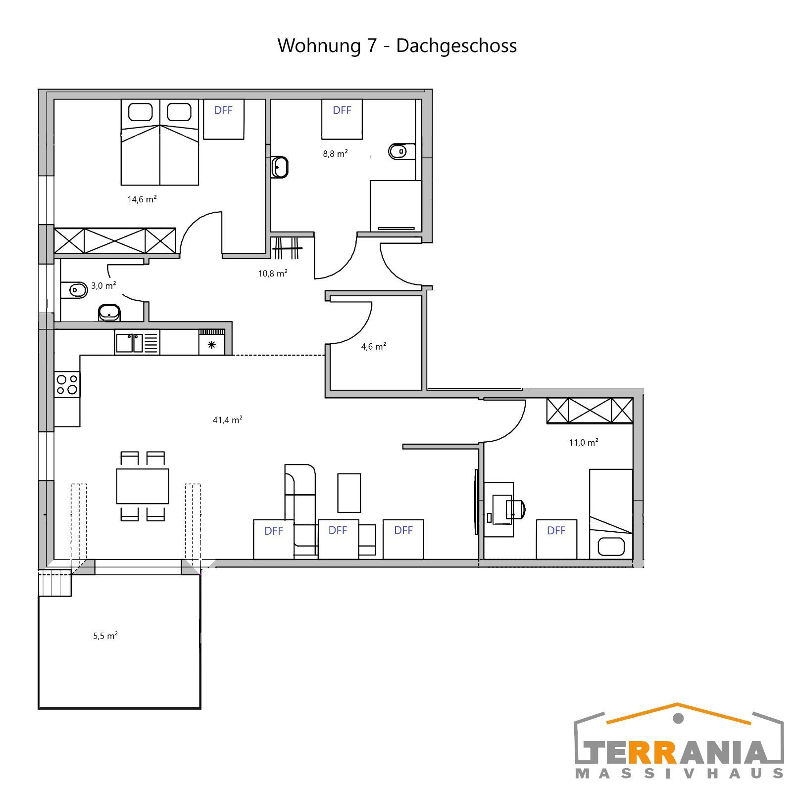 Wohnung zum Kauf provisionsfrei 384.000 € 3 Zimmer 100,7 m²<br/>Wohnfläche 2.<br/>Geschoss ab sofort<br/>Verfügbarkeit Elverdissen Herford 32052