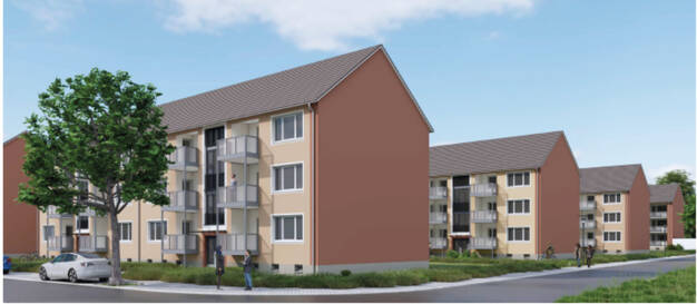 Wohnung zur Miete 684 € 3,5 Zimmer 72 m² 1. Geschoss Mommkamp 1 Batenbrock - Süd Bottrop 46238