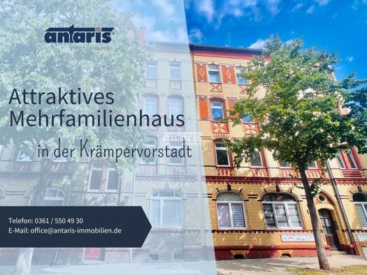 Mehrfamilienhaus zum Kauf als Kapitalanlage geeignet 949.900 € 437 m² 209 m² Grundstück Krämpfervorstadt Erfurt 99085