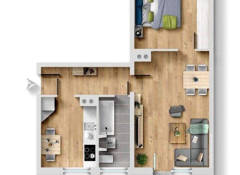Wohnung zum Kauf 119.700 € 2 Zimmer 50,5 m² Seidnitz/Dobritz Dresden 01237
