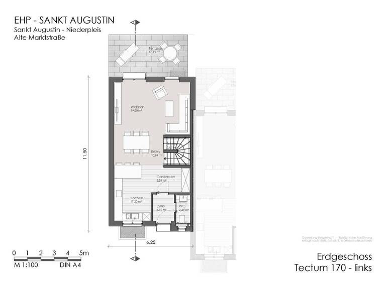 Reihenendhaus zum Kauf - Erstbezug provisionsfrei 534.900 € 5,5 Zimmer 147,7 m² 295 m² Grundstück Alte Marktstraße 45 Niederpleis Sankt Augustin 53757